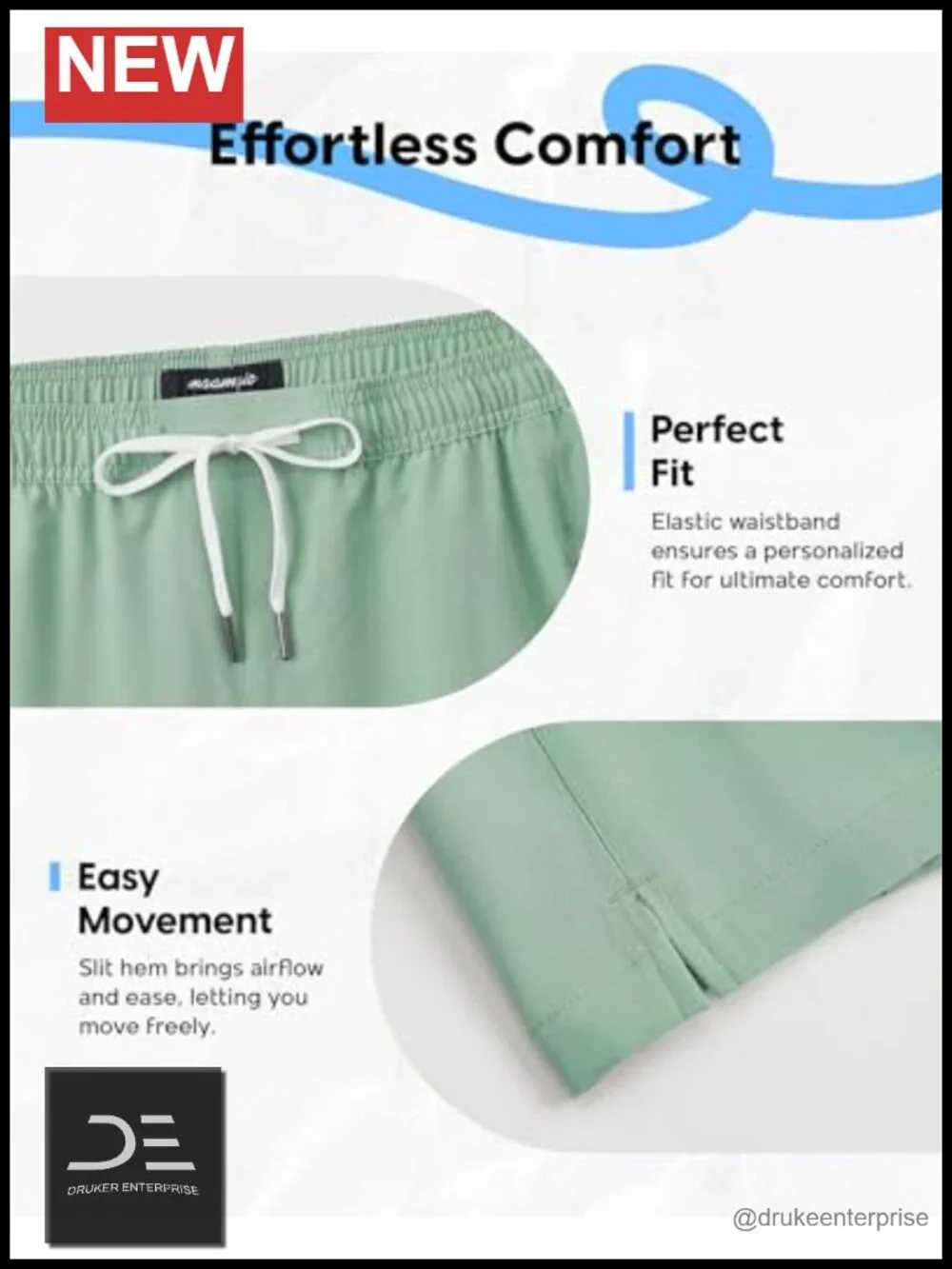 Men's Quick Dry Board Shorts with Zipper Pockets 9